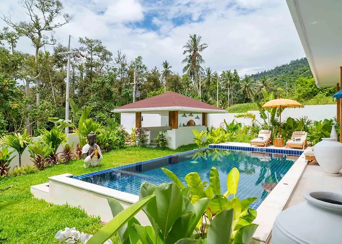Boho Chic 3Br Villa Namaste Private Pool In Lamai